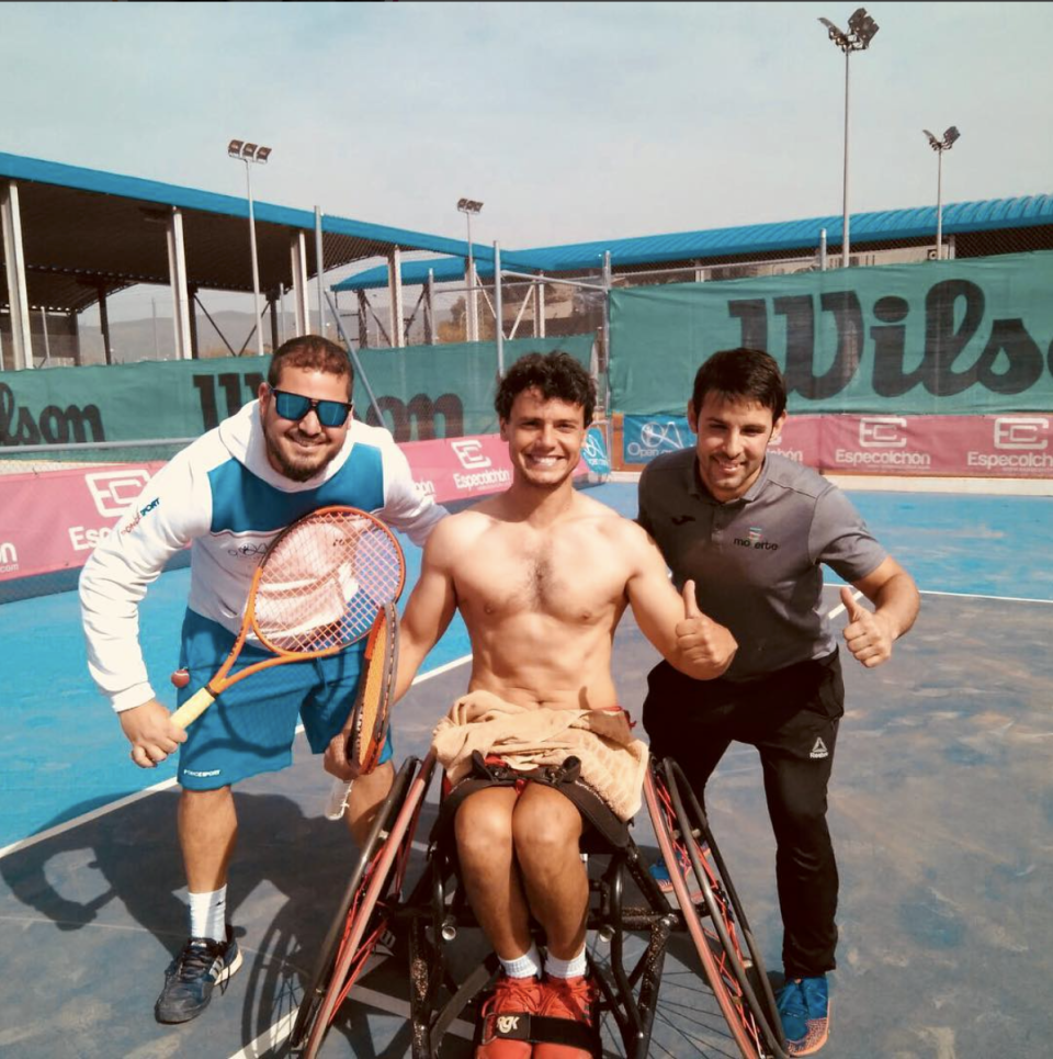 Cisco García y su equipo tras su primer entrenamiento en el Open de Lituania @ciscogarve