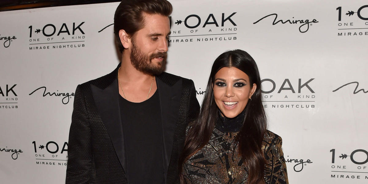 Kourtney Kardashian and her son Mason seen leaving their hotel on News  Photo - Getty Images