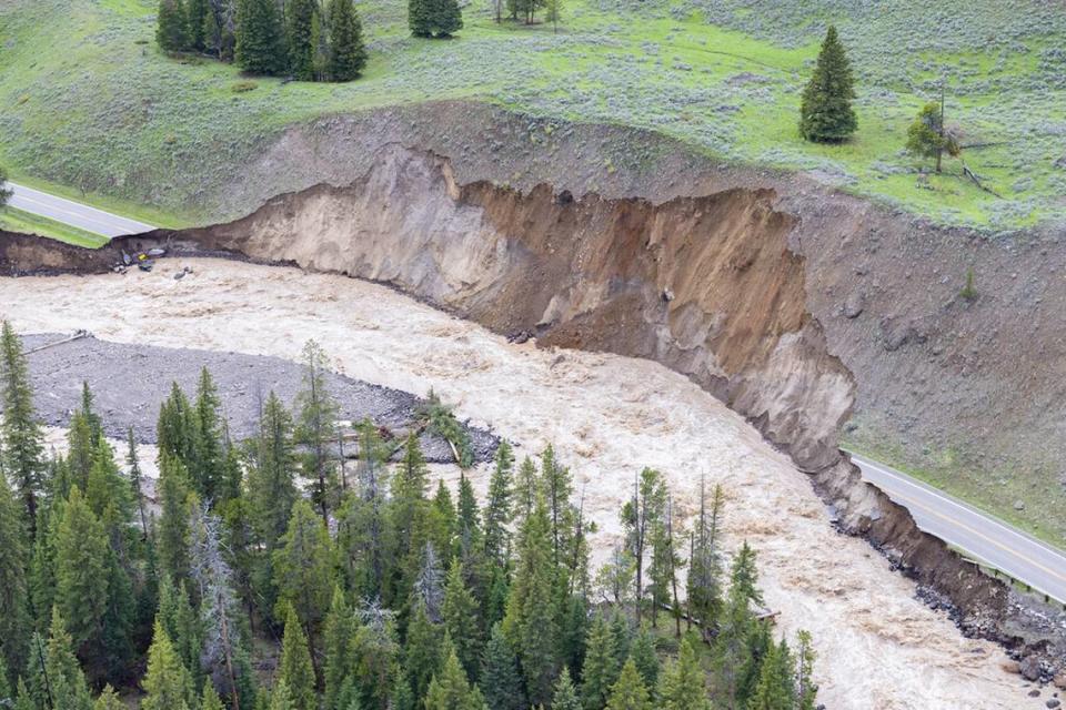 Extensive damage to the northern entrance roads at Yellowstone National Park could keep the northern loop closed for the season.