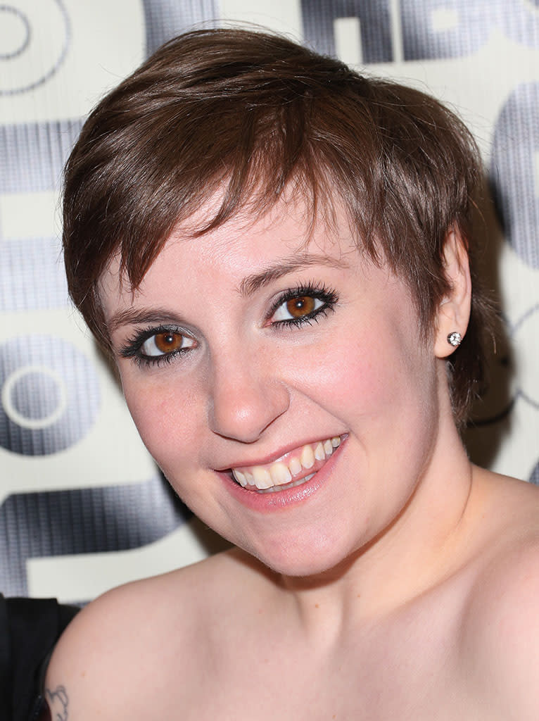 Lena Dunham attends HBO's Post 2013 Golden Globe Awards Party held at Circa 55 Restaurant at the Beverly Hilton Hotel on January 13, 2013 in Beverly Hills, California.