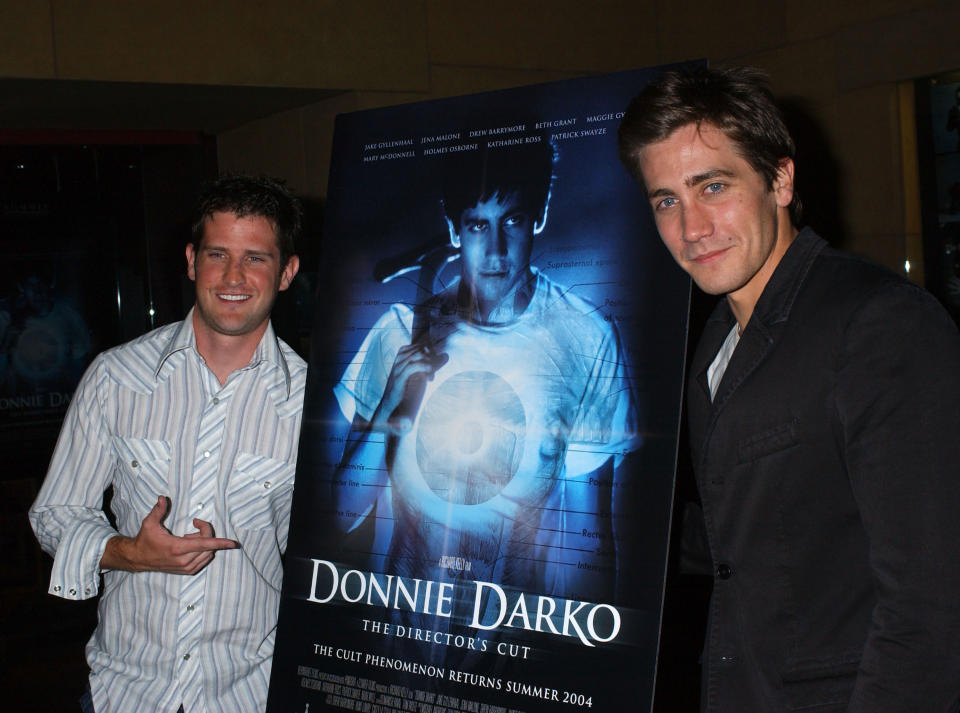 Richard Kelly and Jake Gyllenhaal during American Cinematheque Presents The Los Angeles Premiere Of &quot;Donnie Darko: The Director's Cut&quot; Sponsored By Cinefantastique Magazine - After Party at Egyptian Theatre in Hollywood, California, United States. (Photo by Albert L. Ortega/WireImage for New Market Films)