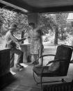 The postman delivers a letter to Indiana's Eder family from son Bill, serving in the Navy, 1944. (Alfred Eisenstaedt—Time & Life Pictures/Getty Images) <br> <br> <a href="http://life.time.com/history/the-postal-service-classic-photos/#1" rel="nofollow noopener" target="_blank" data-ylk="slk:Click here to see the full collection at LIFE.com;elm:context_link;itc:0;sec:content-canvas" class="link ">Click here to see the full collection at LIFE.com</a>