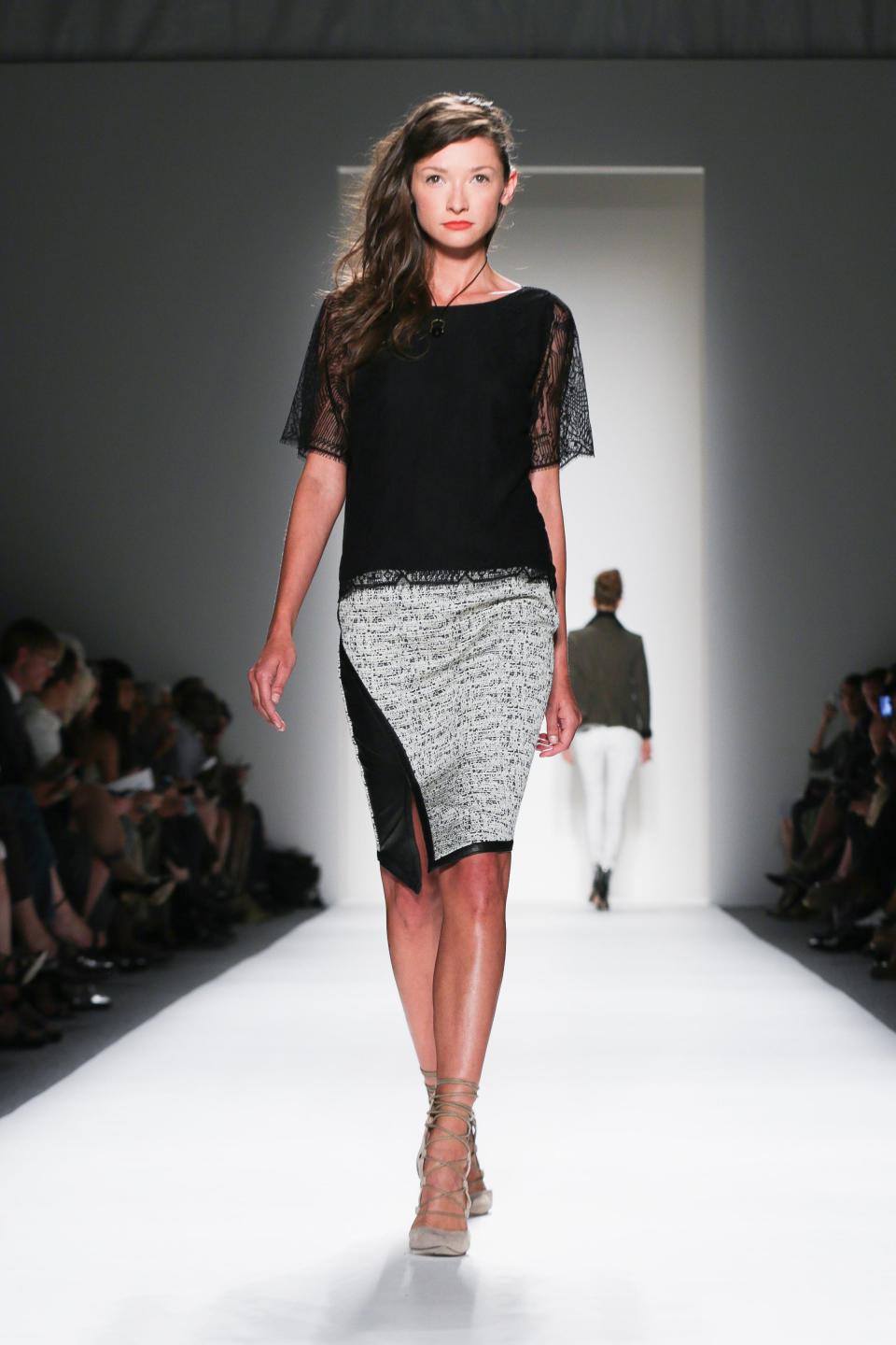 In this Thursday, Sept. 5, 2013, photo, fashion from the Marissa Webb Spring 2014 collection is modeled during Fashion Week in New York. (AP Photo/Marissa Webb)