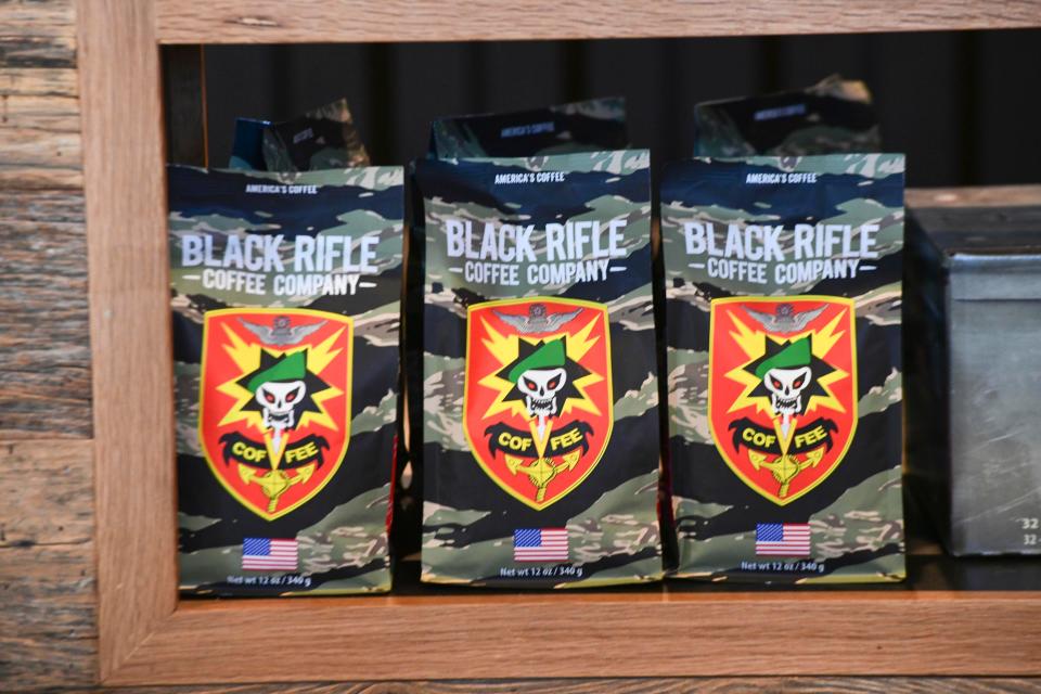 Many of the coffees at Black Rifle Coffee Co. draw their inspiration from the company’s military roots. The veteran-owned coffee store opened in September on John Sims Parkway in Niceville.