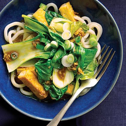 Bok Choy and Tofu Noodle Bowl