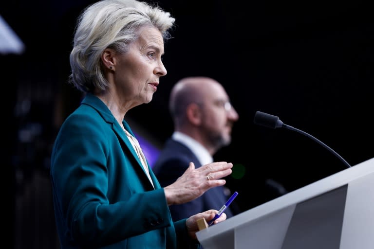 EU chief Ursula von der Leyen pointed to the 'fragmentation' of the EU's capital markets (KENZO TRIBOUILLARD)