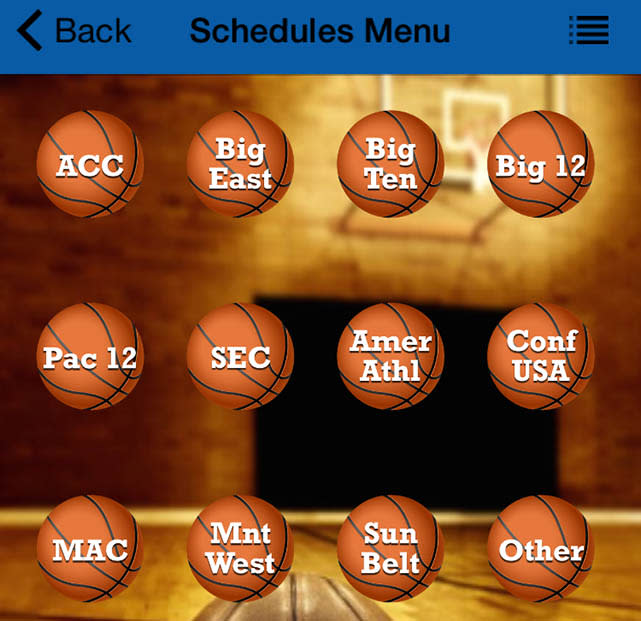 College Basketball Schedules screenshots