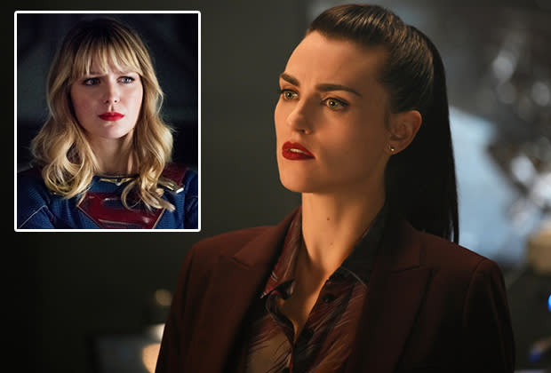 Supercorp Sunday on X: Look how much power Katie McGrath have , they put  her in the corner put three male in front , but it backfired because Katie  is the one