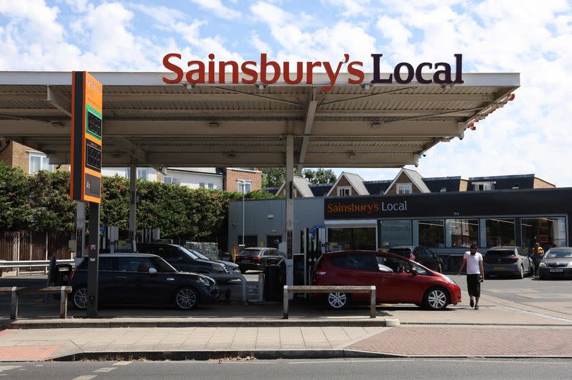 A Sainsburys Local petrol station