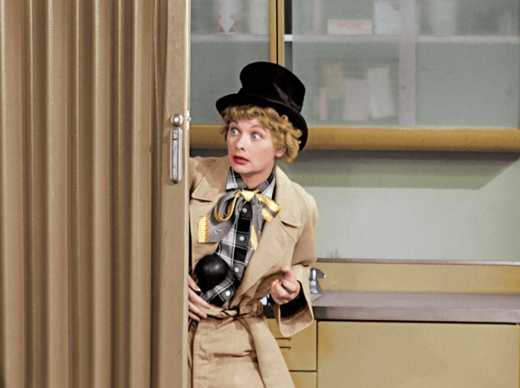 Lucille Ball as Harpo Marx in ‘I Love Lucy’ (Photo: CBS)