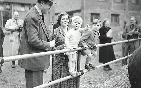 Christopher Soames with his wife Mary and their sons 1951 - Getty Images