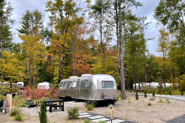 This New Glamping Resort in New York's Catskills Is the Perfect Fall Escape  — With Airstreams, Fire Pits, and Foliage Galore