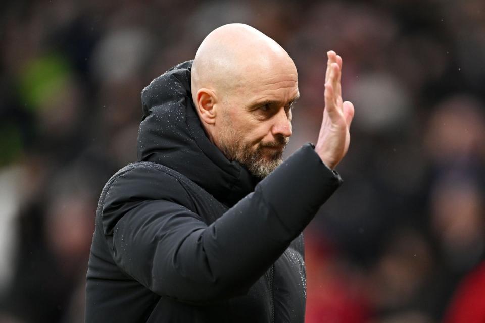 Bye: Erik ten Hag could be sent packing this summer (Getty Images)