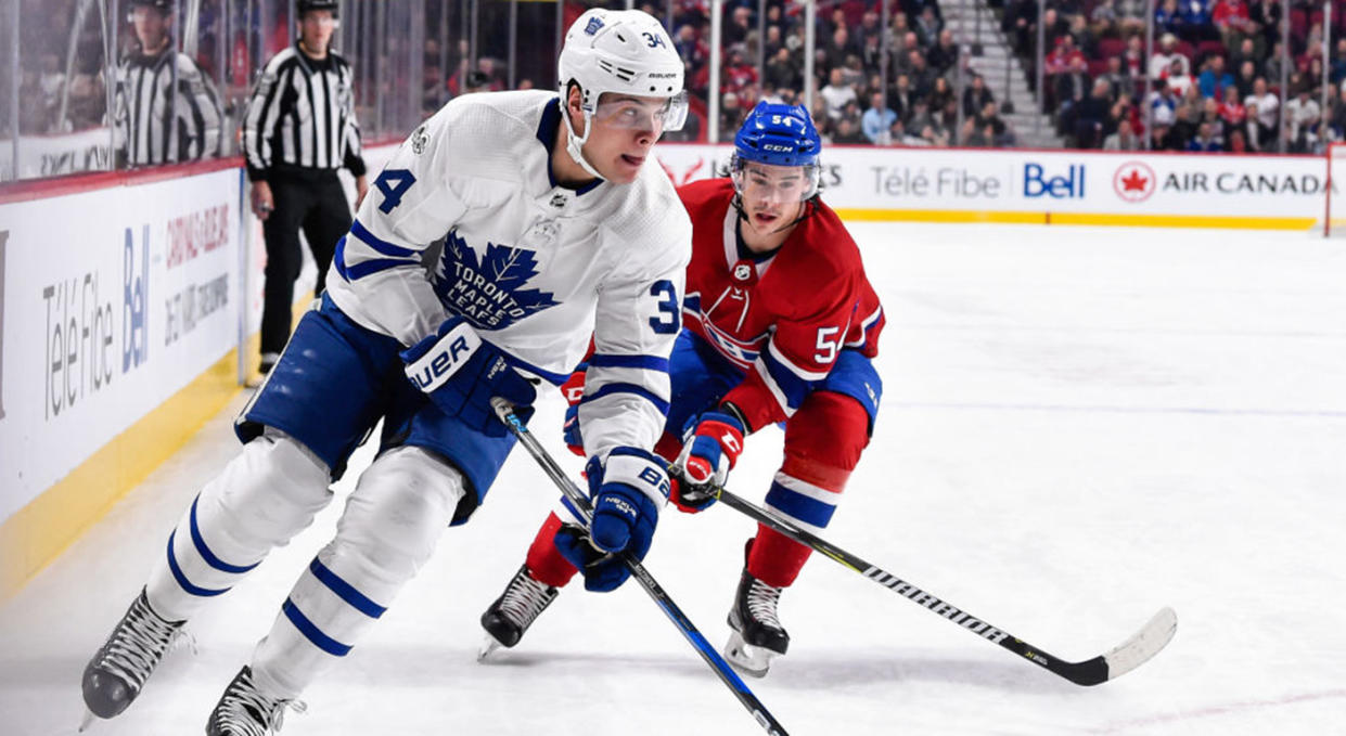 Auston Matthews made a triumphant return to the matchup for the Maple Leafs (Photo by Minas Panagiotakis/Getty Images)