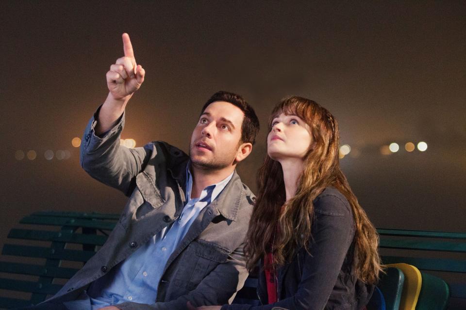 Alexis Bledel and Zachary Levi in “Remember Sunday.”