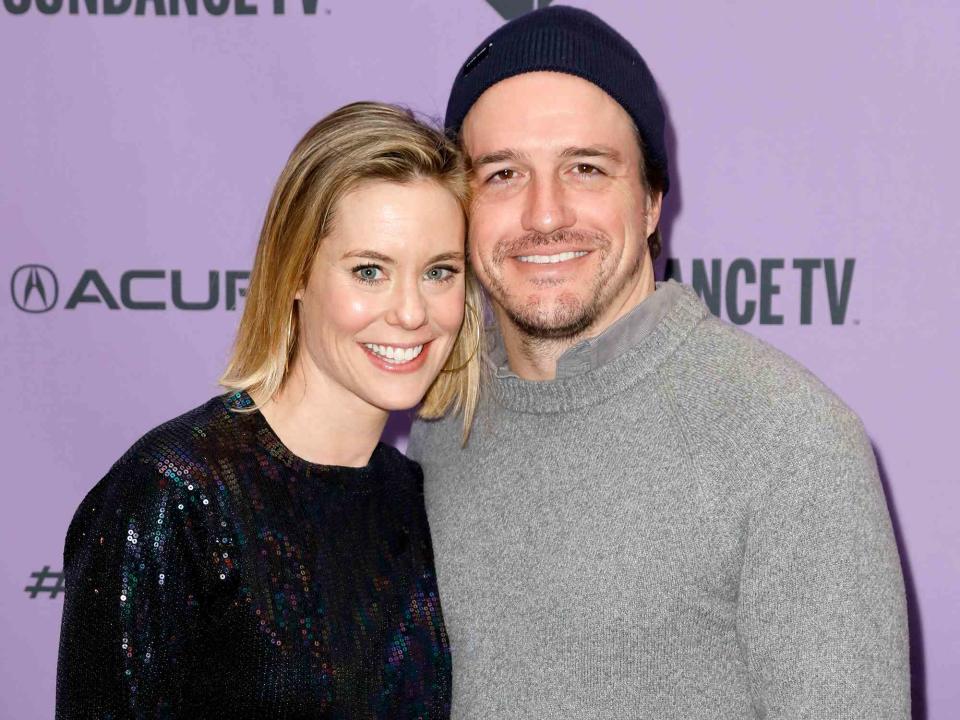 <p>Tibrina Hobson/Getty</p> Ashley Williams and Producer Neal Dodson of "Meats" attend the 2020 Sundance Film Festival Shorts Program 2 on January 28, 2020 in Park City, Utah.