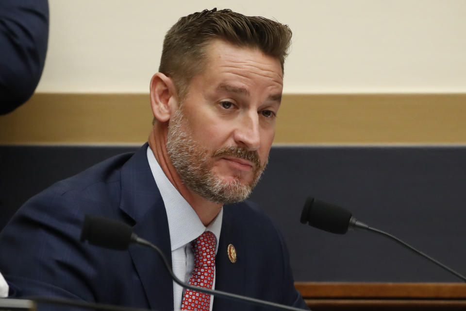 Rep. Greg Steube, R-Fla., questions former special counsel Robert Mueller. (AP Photo/Alex Brandon)                      