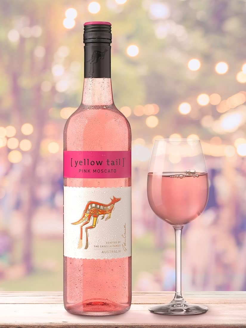 Yellow Tail Pink Moscato Wine, Strawberry, 750ml, S$19.95 (Photo: Amazon)
