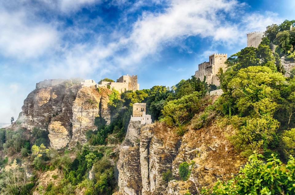 View over the Medieval Castle of Venus in Erice: Getty Images/iStockphoto