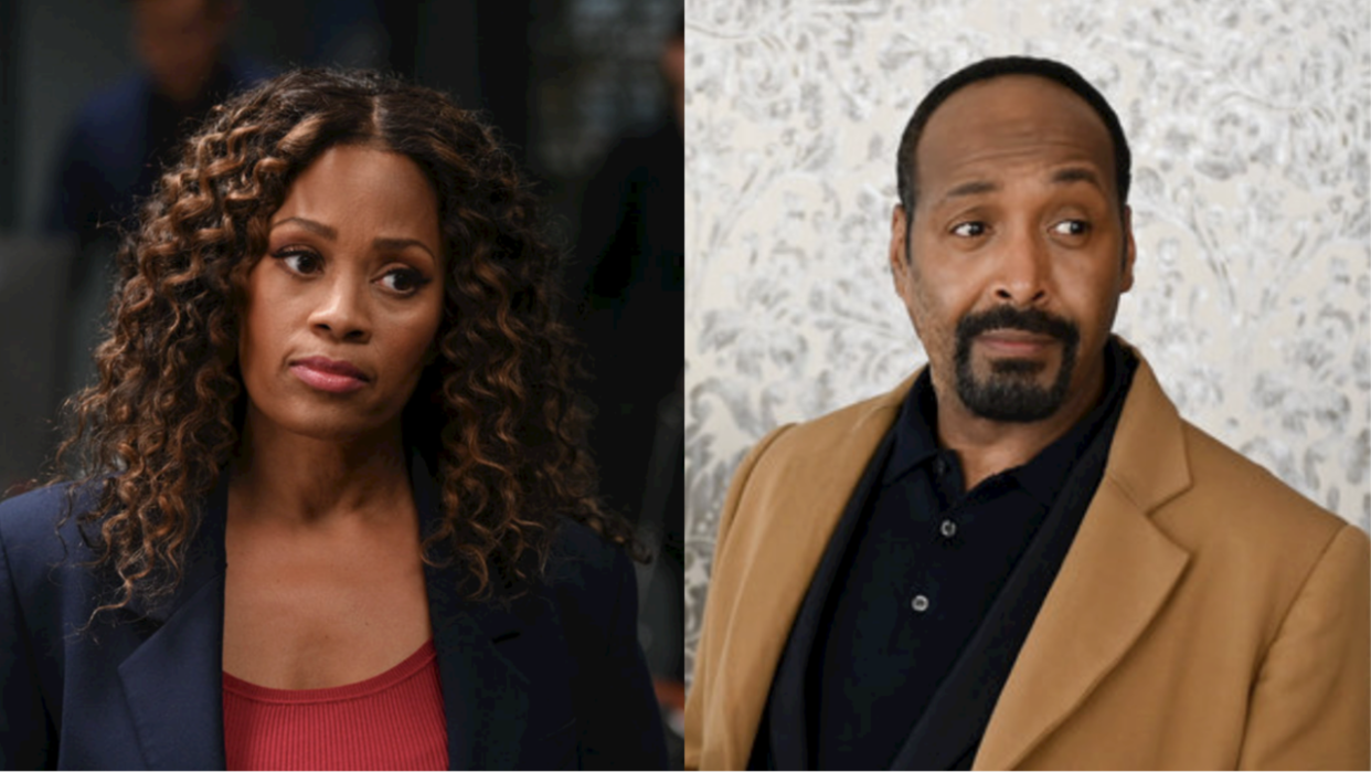  Maahra Hill as Marisa and Jesse L. Martin as Alec in The Irrational Season 1. 