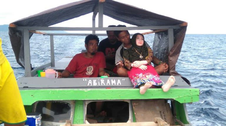 Indonesian villagers found the inflatable doll in April while fishing off the remote Banggai islands