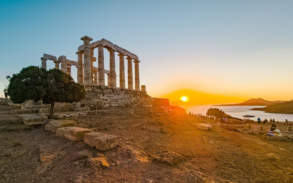 Sunset at the Temple of Poseidon - Kirsty Nadine