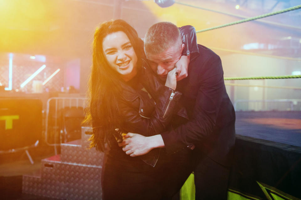 Florence Pugh puts Jack Lowden in a headlock