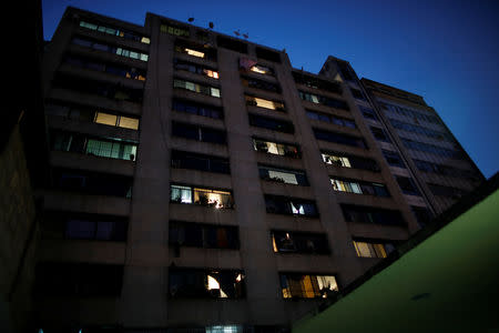 A general view of an apartment block in downtown Caracas, Venezuela, March 18, 2019. REUTERS/Carlos Garcia Rawlins