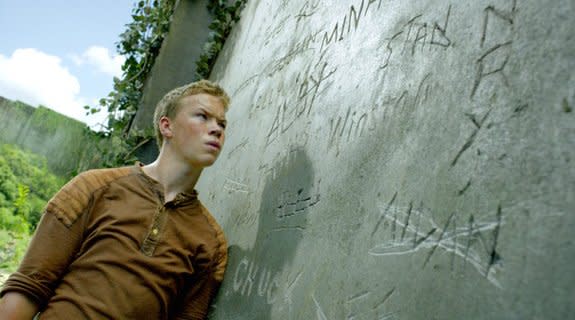 A still of Will Poulter in "Maze Runner"