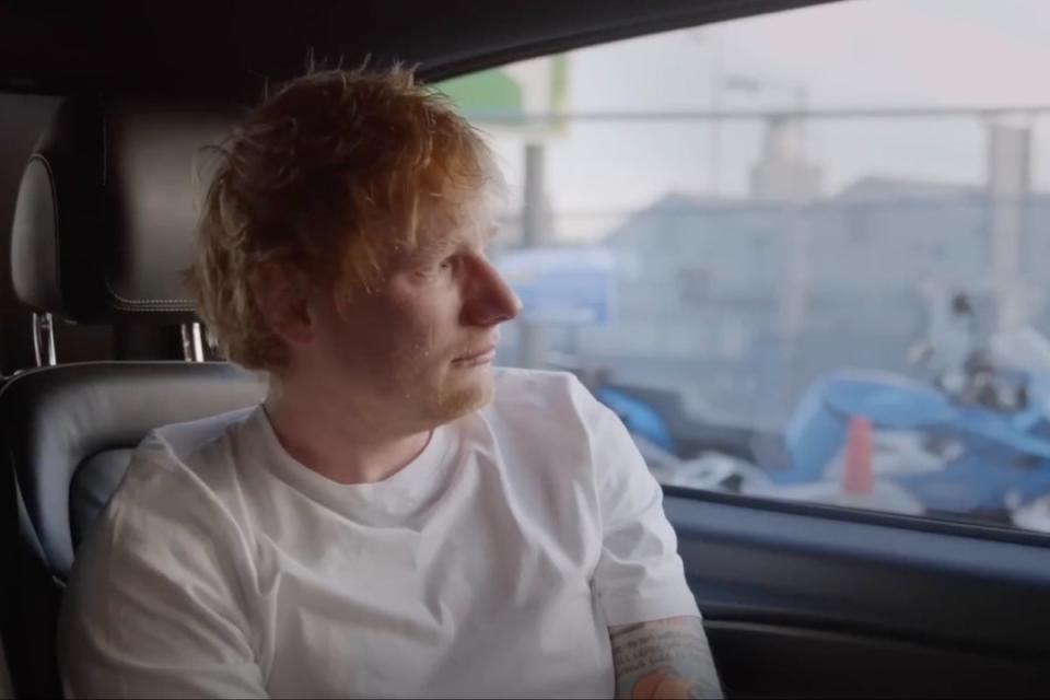 Ed Sheeran breaks down over the loss of friend Jamal Edwards in his docuseries trailer  (Disney+)