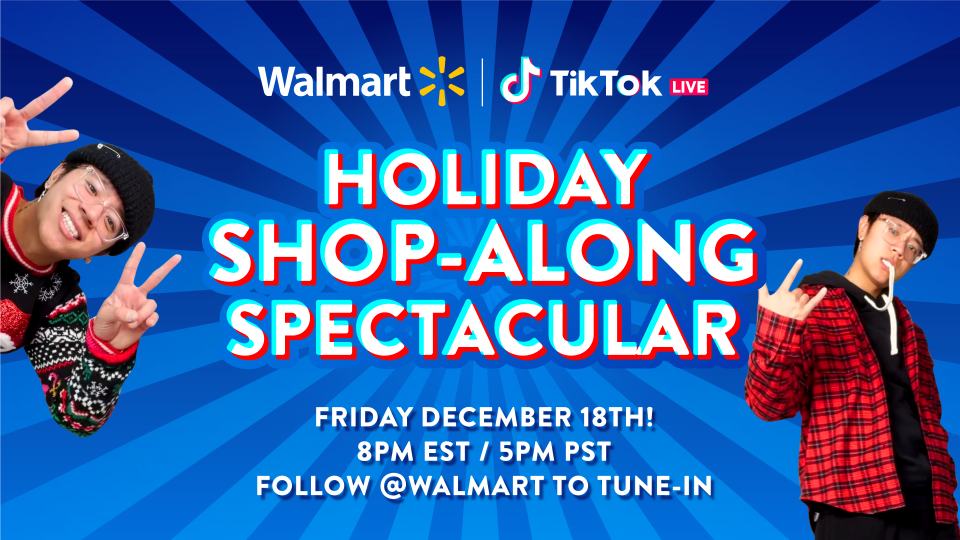 During a Walmart livestream, TikTok users can shop for Walmart apparel.
