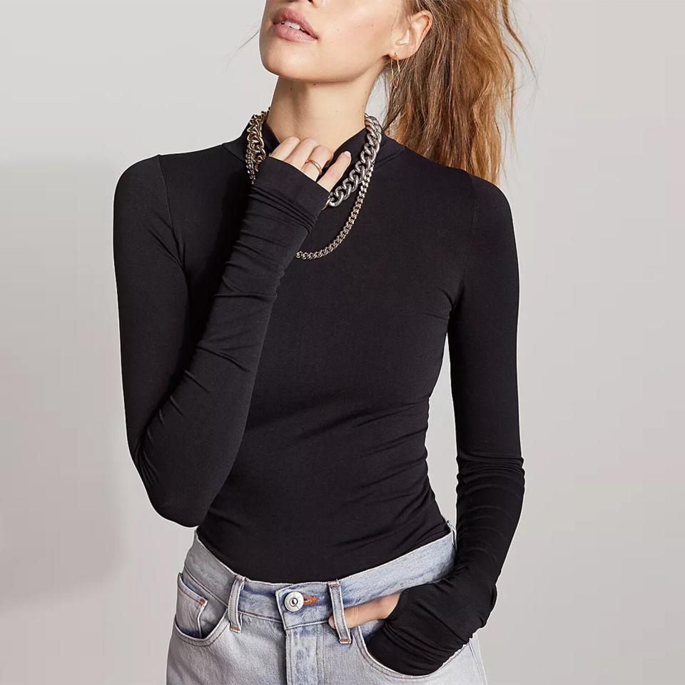 NECK LONG SLEEVE BODYSUIT