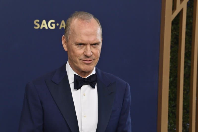 Michael Keaton attends the SAG Awards in 2022. File Photo by Jim Ruymen/UPI