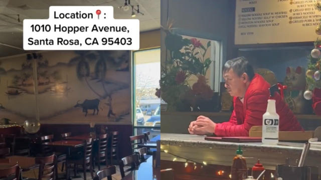 A daughter's video of her father waiting in their empty restaurant has  TikTok users flocking to support the business