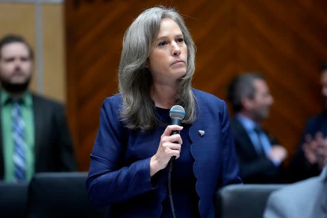 <p>AP Photo/Matt York</p> Shawnna Bolick speaks, Wednesday, May 1, 2024, at the Capitol in Phoenix.