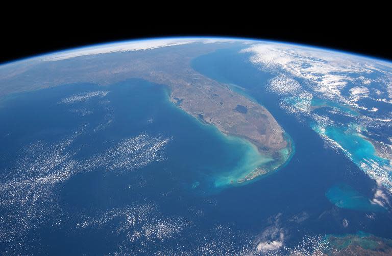 A NASA image taken earlier this month shows a view of Florida in the United States taken by US Astronaut Terry Virts from the International Space Station