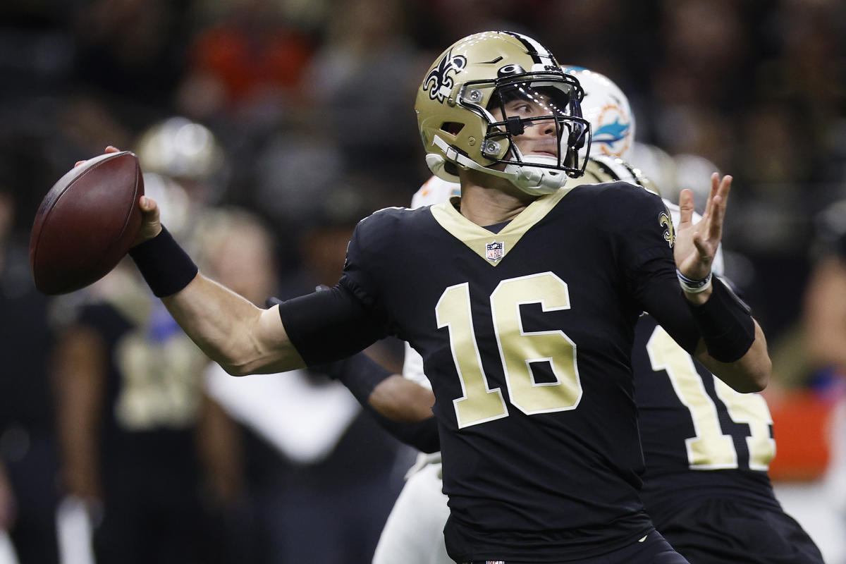 On Saints QB Ian Book's first NFL series, he threw a pick-six