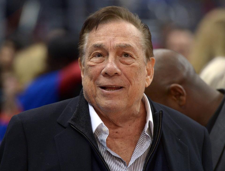 Los Angeles Clippers owner Donald Sterling attends the game against the Los Angeles Lakers at Staples Center on Jan. 10, 2014.