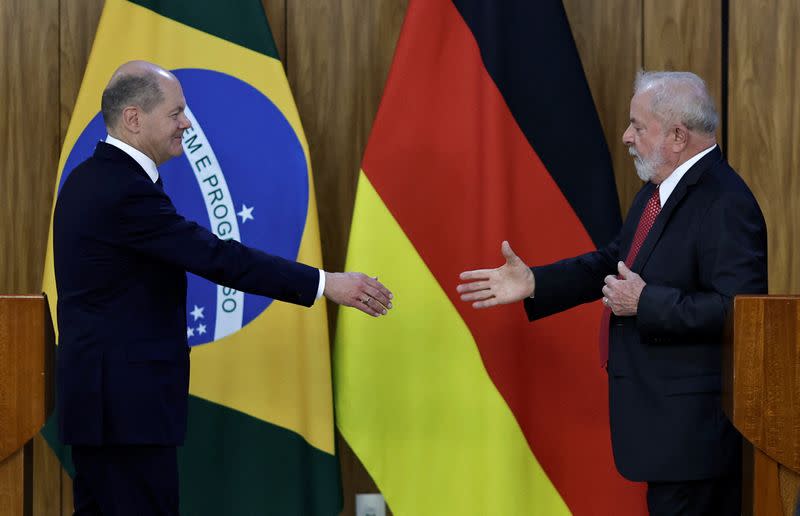 German Chancellor Scholz visits Brazil