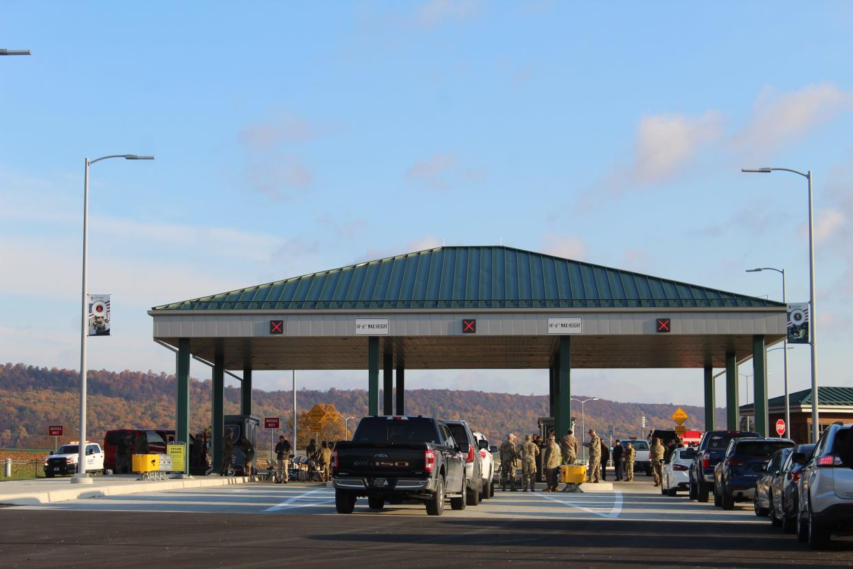 The new main access control point will be the only entrance to Fort Indiantown Gap until the East gate, expected to be complete in late 2025, is opened.