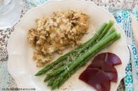 <p>Yes, this recipe calls for a different kind of poultry, but you'll find the same comfort in each bite. Plus, you can tuck this recipe away for future winter holiday dinners. </p><p>Get the <strong><a href="https://flouronmyface.com/crock-pot-chicken-stuffing/" rel="nofollow noopener" target="_blank" data-ylk="slk:Crock Pot Chicken Stuffing recipe;elm:context_link;itc:0;sec:content-canvas" class="link ">Crock Pot Chicken Stuffing recipe</a></strong> at Flour On My Face.</p>