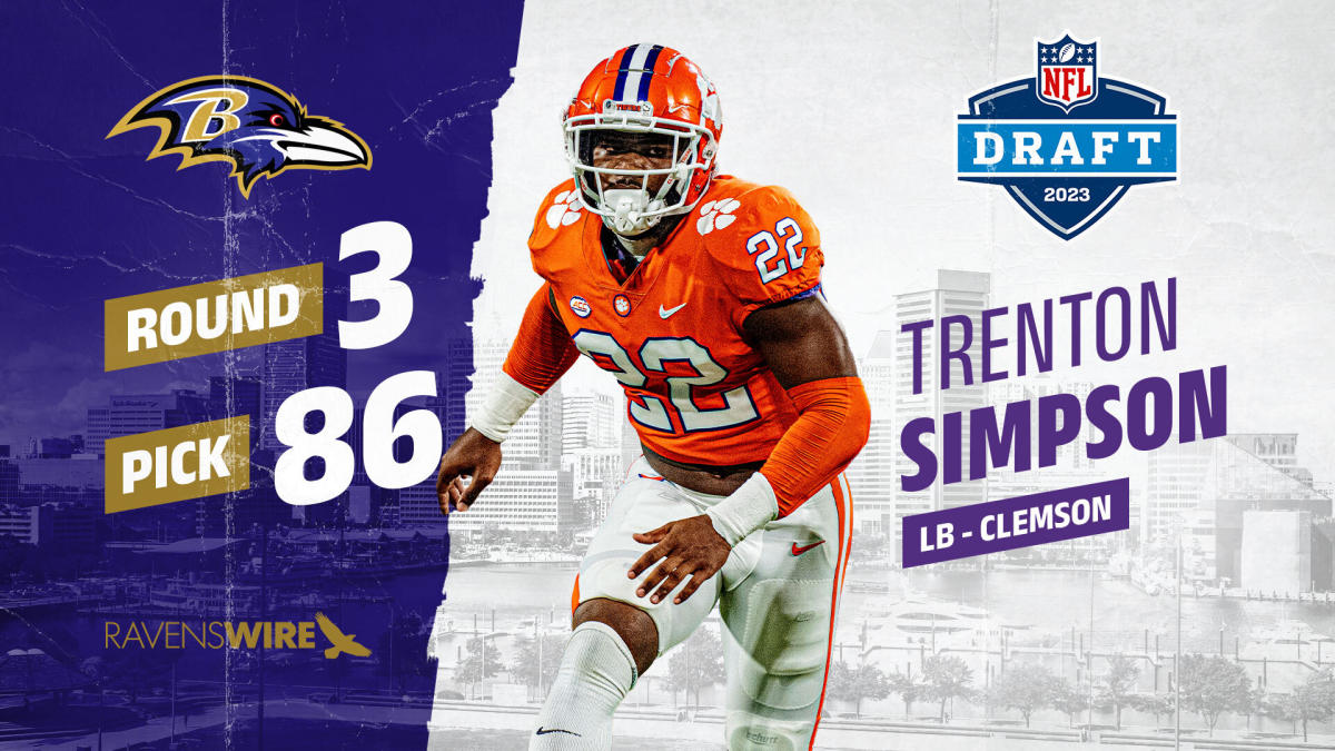 Ravens select Clemson LB Trenton Simpson with No. 86 pick in 2023 NFL draft