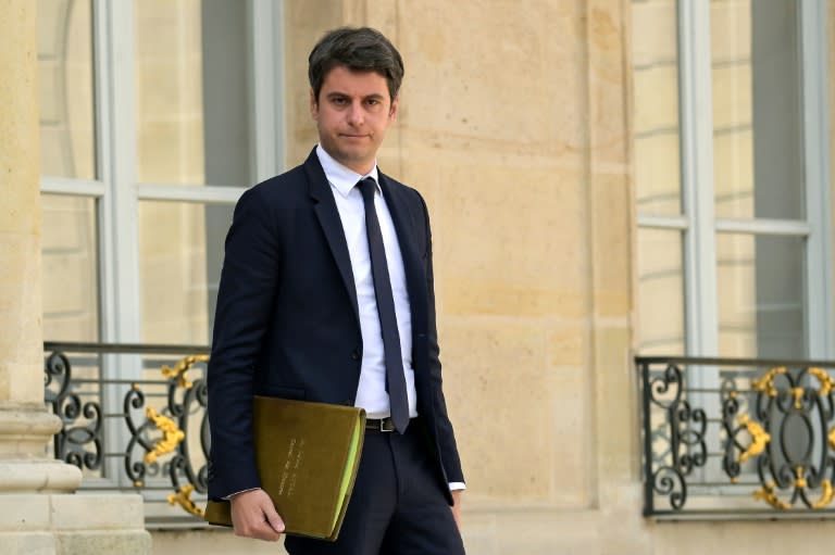 Gabriel Attal, le 17 avril 2024, à l'Elysée, à Paris (Bertrand GUAY)