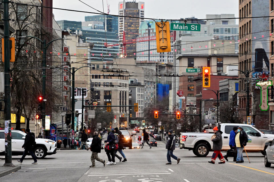 A view of East Hastings street in Downtown Eastside of Vancouver, British Columbia, Canada January 31, 2023. REUTERS/Jennifer Gauthier