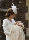 <p>Charlotte's christening is held in the summer of 2015. (Getty Images)</p> 