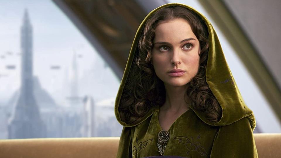 Natalie Portman as Padme Amidala in the Star Wars prequels