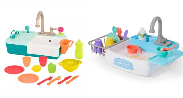 Kitchen Sink Toy For Toddlers - 17 Pieces Kitchen Sink Toy Set - Play22usa  : Target