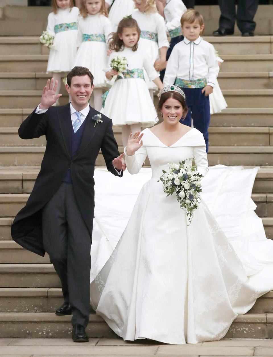 October 12, 2019: Princess Eugenie calls wedding to Jack Brooksbank "the greatest day" of her life