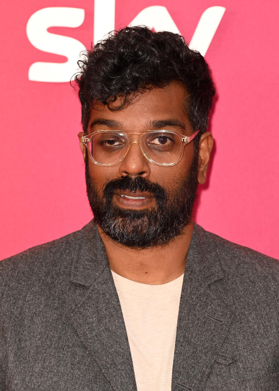 Romesh Ranganathan attends Sky's Up Next event where the broadcaster unveiled their investment in over 200 original shows for 2022 onwards at Theatre Royal on May 17, 2022 in London, England. (Photo by Eamonn M. McCormack/Getty Images for Sky)