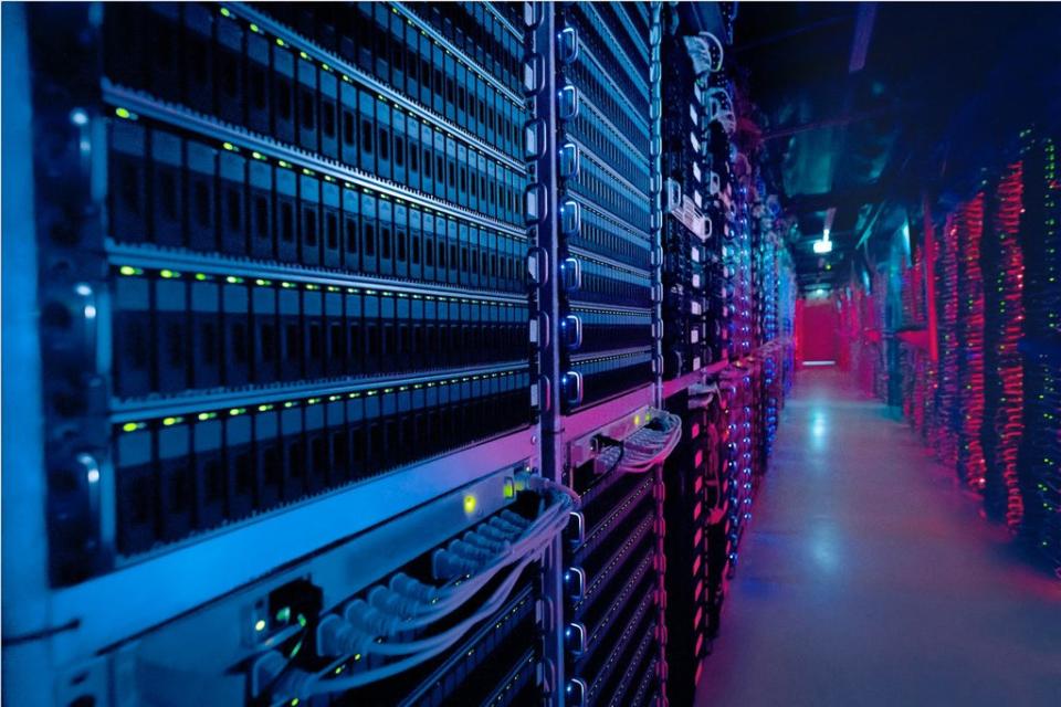 Inside a data centre (AFP via Getty Images)